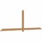 Ekena Millwork Eugene Smooth Timber Gable Bracket, Western Red Cedar, 108"W x 36"H x 1 1/2"D x 3 1/2"F, 8/12 Pitch GBW108X36X0204EUG00SWR - alternate 2